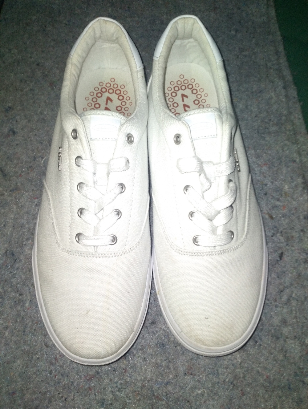 Lugz Men's Low-Top Canvas Sneakers in White